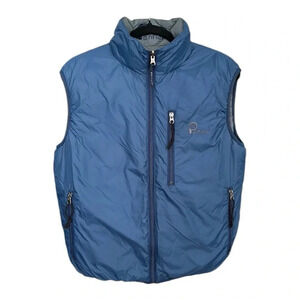Vintage PENFIELD Reversible Goose Down Puffer Vest Blue Gray Outdoor Gorpcore M